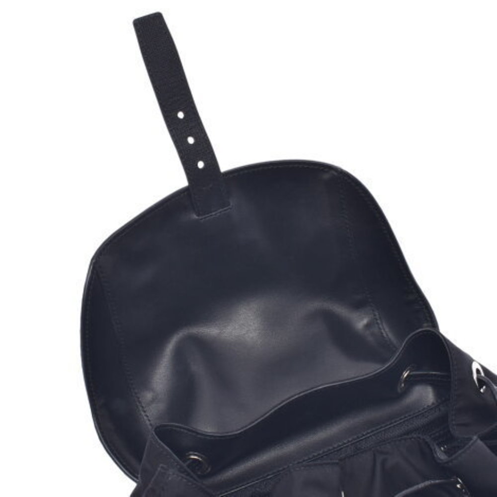 Prada Backpack Black Nylon Python Rucksack Backpa… - image 8
